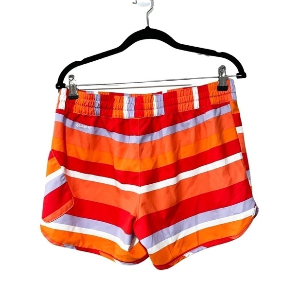 COLUMBIA Women's Multicolor Striped Running Shorts Sz M - Picture 2 of 5